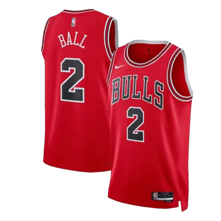 Chicago Bulls Lonzo Ball #2 2022/23 Swingman Jersey Red for men - Association Edition - uafactory