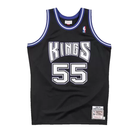 Sacramento Kings Jason Williams #55 Swingman Jersey Black for men - uafactory