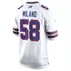 Men Buffalo Bills Matt Milano #58 White Game Jersey - uafactory