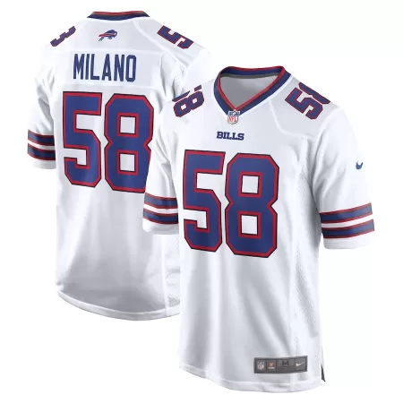 Men Buffalo Bills Matt Milano #58 White Game Jersey - uafactory