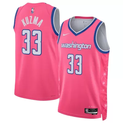 Washington Wizards Kyle Kuzma #33 2022/23 Swingman Jersey Pink for men - City Edition - uafactory