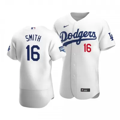 Men Los Angeles Dodgers Will Smith #16 White MLB Jersey - uafactory