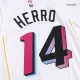 Miami Heat Tyler Herro #14 22/23 Swingman Jersey White for men - City Edition - uafactory