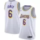 Youth Los Angeles Lakers LeBron James #6 White Swingman Jersey 2022/23 - Association Edition - uafactory
