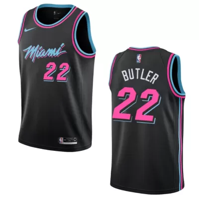 Youth Miami Heat Jimmy Butler #22 Black Swingman Jersey 2020 - City Edition - uafactory