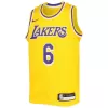 Youth Los Angeles Lakers LeBron James #6 Gold Swingman Jersey 2022/23 - Icon Edition - uafactory