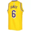 Youth Los Angeles Lakers LeBron James #6 Gold Swingman Jersey 2022/23 - Icon Edition - uafactory