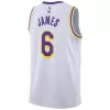 Youth Los Angeles Lakers LeBron James #6 White Swingman Jersey 2022/23 - Association Edition - uafactory