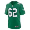 Men Philadelphia Eagles Jason Kelce #62 Green Game Jersey - uafactory