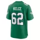 Men Philadelphia Eagles Jason Kelce #62 Green Game Jersey - uafactory