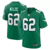 Men Philadelphia Eagles Jason Kelce #62 Green Game Jersey - uafactory