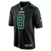 Men New York Jets Aaron Rodgers #8 Black Game Jersey - uafactory