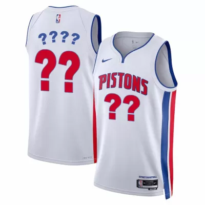 Men's Detroit Pistons Swingman NBA Custom Jersey - Association Edition2022/23 - uafactory