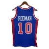 Detroit Pistons Dennis Rodman #10 1988/89 Swingman Jersey Blue for men - uafactory