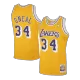 Los Angeles Lakers O'NEAL #34 1996/97 Swingman Jersey Yellow for men - uafactory
