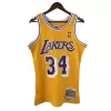 Los Angeles Lakers O'NEAL #34 1996/97 Swingman Jersey Yellow for men - uafactory