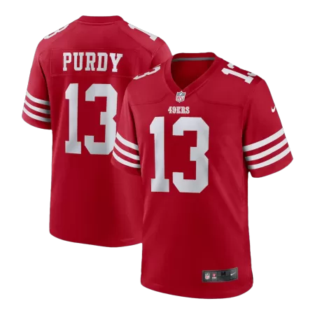 Men San Francisco 49ers 49ers PURDY #13 Red Game Jersey - uafactory