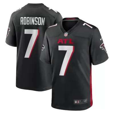 Men Atlanta Falcons Bijan Robinson #7 Black Game Jersey 2023 - uafactory