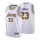 Los Angeles Lakers LeBron James #23 2022/23 Swingman Jersey White for men - Association Edition - uafactory