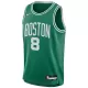 Boston Celtics Kristaps Porzingis #8 2022/23 Swingman Jersey Green for men - Association Edition - uafactory