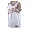 Phoenix Suns Devin Booker #1 2023/24 Swingman Jersey White for men - Association Edition - uafactory