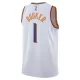 Phoenix Suns Devin Booker #1 2023/24 Swingman Jersey White for men - Association Edition - uafactory