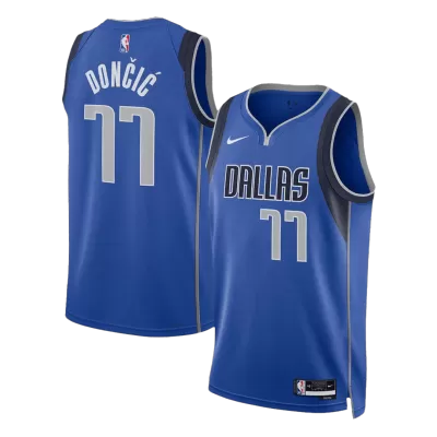 Dallas Mavericks Doncic #77 2022/23 Swingman Jersey Blue for men - Association Edition - uafactory