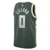 Milwaukee Bucks Damian Lillard #0 Swingman Jersey Green for men - Association Edition - uafactory