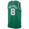 Boston Celtics Kristaps Porzingis #8 2022/23 Swingman Jersey Green for men - Association Edition - uafactory