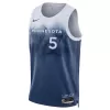 Minnesota Timberwolves Anthony Edwards #5 2023/24 Swingman Jersey Blue for men - City Edition - uafactory