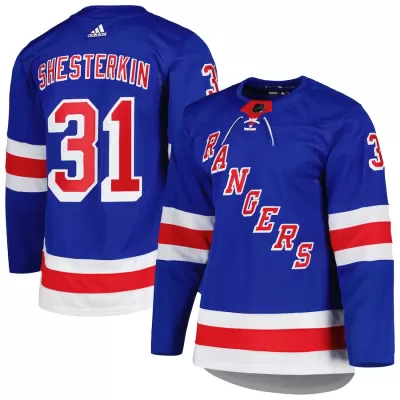 Men New York Rangers Igor Shesterkin #31 NHL Jersey - uafactory