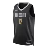 Memphis Grizzlies MORANT #12 2023/24 Swingman Jersey Black for men - City Edition - uafactory