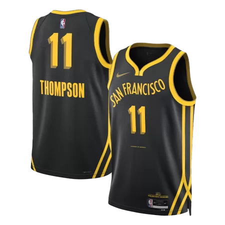 Golden State Warriors THOMPSON #11 2023/24 Swingman Jersey Black for men - City Edition - uafactory