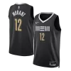 Memphis Grizzlies MORANT #12 2023/24 Swingman Jersey Black for men - City Edition - uafactory