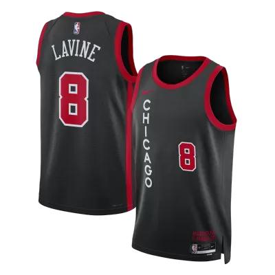 Chicago Bulls LAVINE #8 2023/24 Swingman Jersey Black for men - City Edition - uafactory