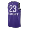 Utah Jazz MARKKANEN #23 2023/24 Swingman Jersey Purple for men - City Edition - uafactory