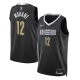 Memphis Grizzlies MORANT #12 2023/24 Swingman Jersey Black for men - City Edition - uafactory
