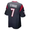 Men Houston Texans C.J. Stroud #7 Navy Game Jersey 2023 - uafactory