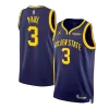 Golden State Warriors Chris Paul #3 2023/24 Swingman Jersey Navy for men - Statement Edition - uafactory