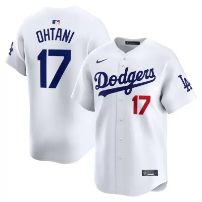 Men Los Angeles Dodgers Shohei Ohtani #17 Home White MLB Jersey - uafactory