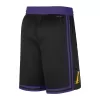 Men's Los Angeles Lakers Black Basketball Shorts 2023/24 - City Edition - uafactory