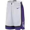 Men's Sacramento Kings White Basketball Shorts 2022/23 - Association Edition - uafactory