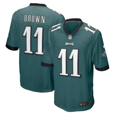 Men Philadelphia Eagles A.J. Brown #11 Midnight Green Game Jersey - uafactory