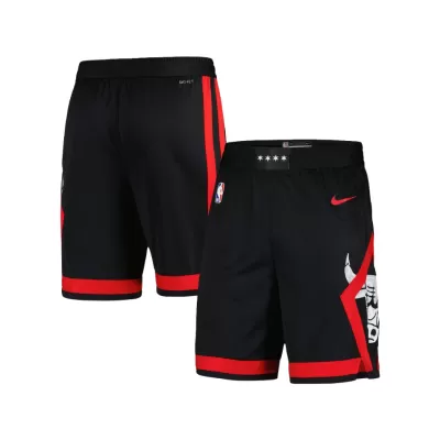 Men's Chicago Bulls Black Basketball Shorts 2023/24 - City Edition - uafactory