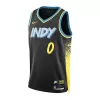 Indiana Pacers Tyrese Haliburton #0 2023/24 Swingman Jersey Black for men - City Edition - uafactory