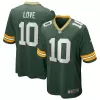 Men Green Bay Packers Jordan Love #10 Green Game Jersey - uafactory