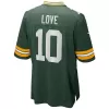 Men Green Bay Packers Jordan Love #10 Green Game Jersey - uafactory