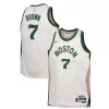 Youth Boston Celtics Jaylen Brown #7 White Swingman Jersey - City Edition - uafactory