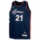 Youth Philadelphia 76ers Joel Embiid #21 Navy Swingman Jersey - City Edition - uafactory