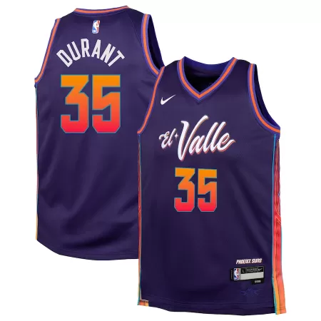 Youth Phoenix Suns Kevin Durant #35 Purple Swingman Jersey - City Edition - uafactory